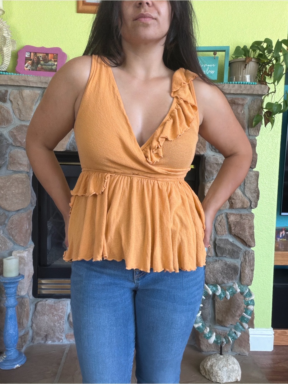 Free people ruffle top